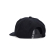 cappellino visiera curva uomo case 6 panel classic snapback BLACK