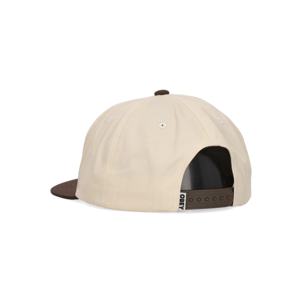 cappellino visiera curva uomo case 5 panel snapback UNBLEACHED MULTI