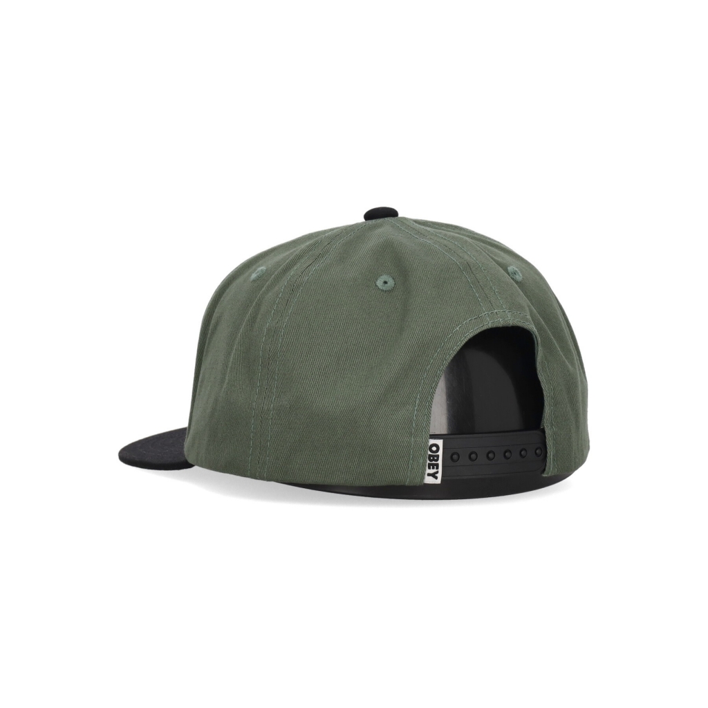 cappellino visiera curva uomo case 5 panel snapback DARK CEDAR MULTI