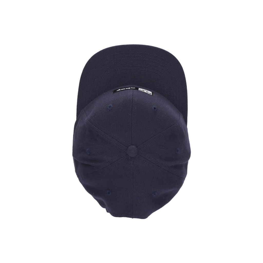 cappellino visiera curva uomo case 6 panel classic snapback NAVY