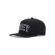 cappellino visiera curva uomo rush 6 panel classic snapback BLACK