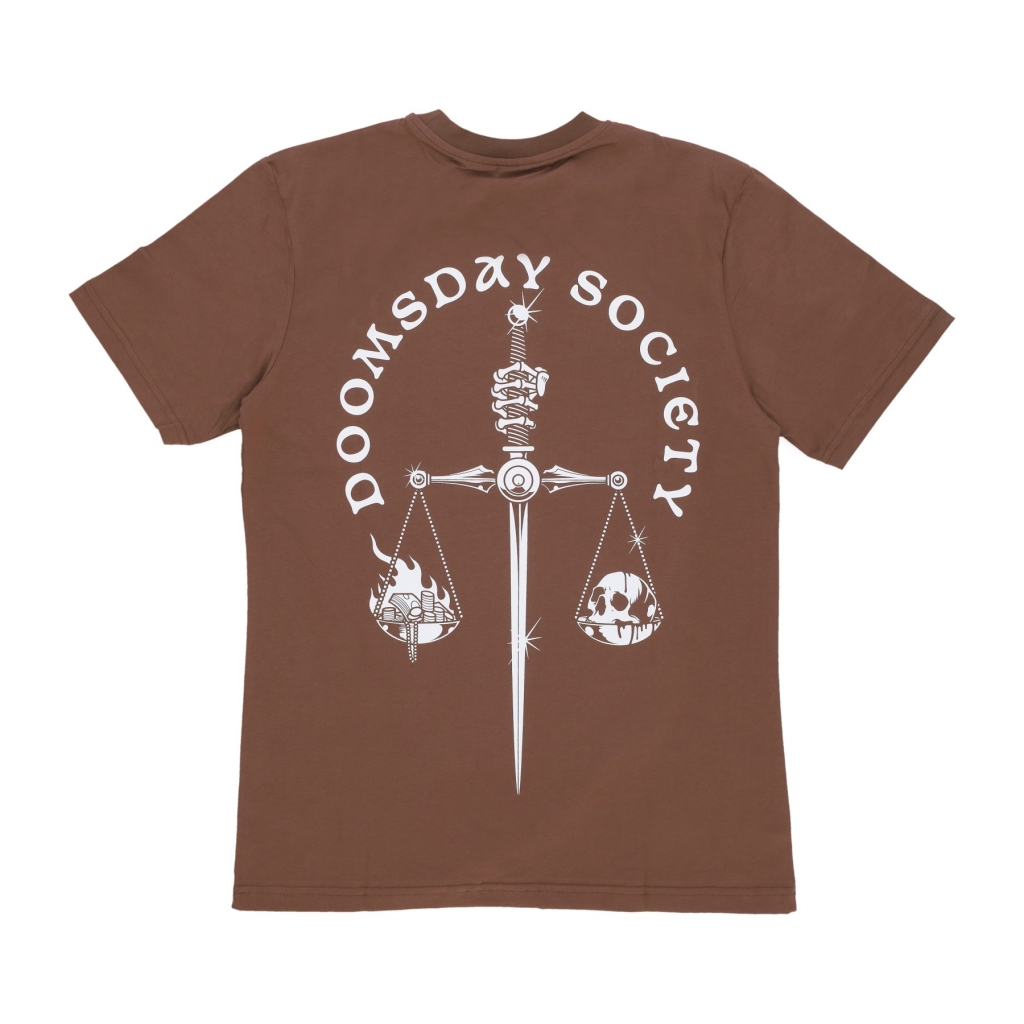 maglietta uomo justice tee BROWN