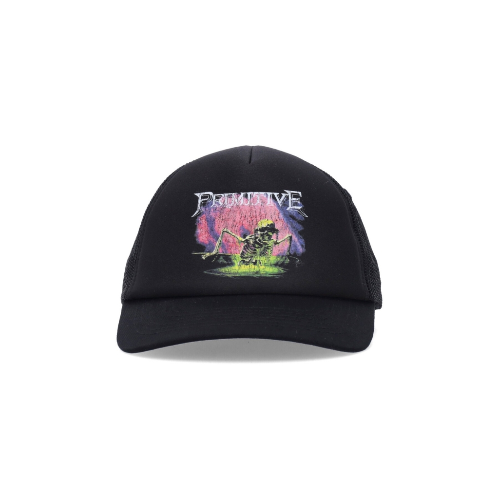 cappellino visiera curva uomo birth trucker x megadeth BLACK