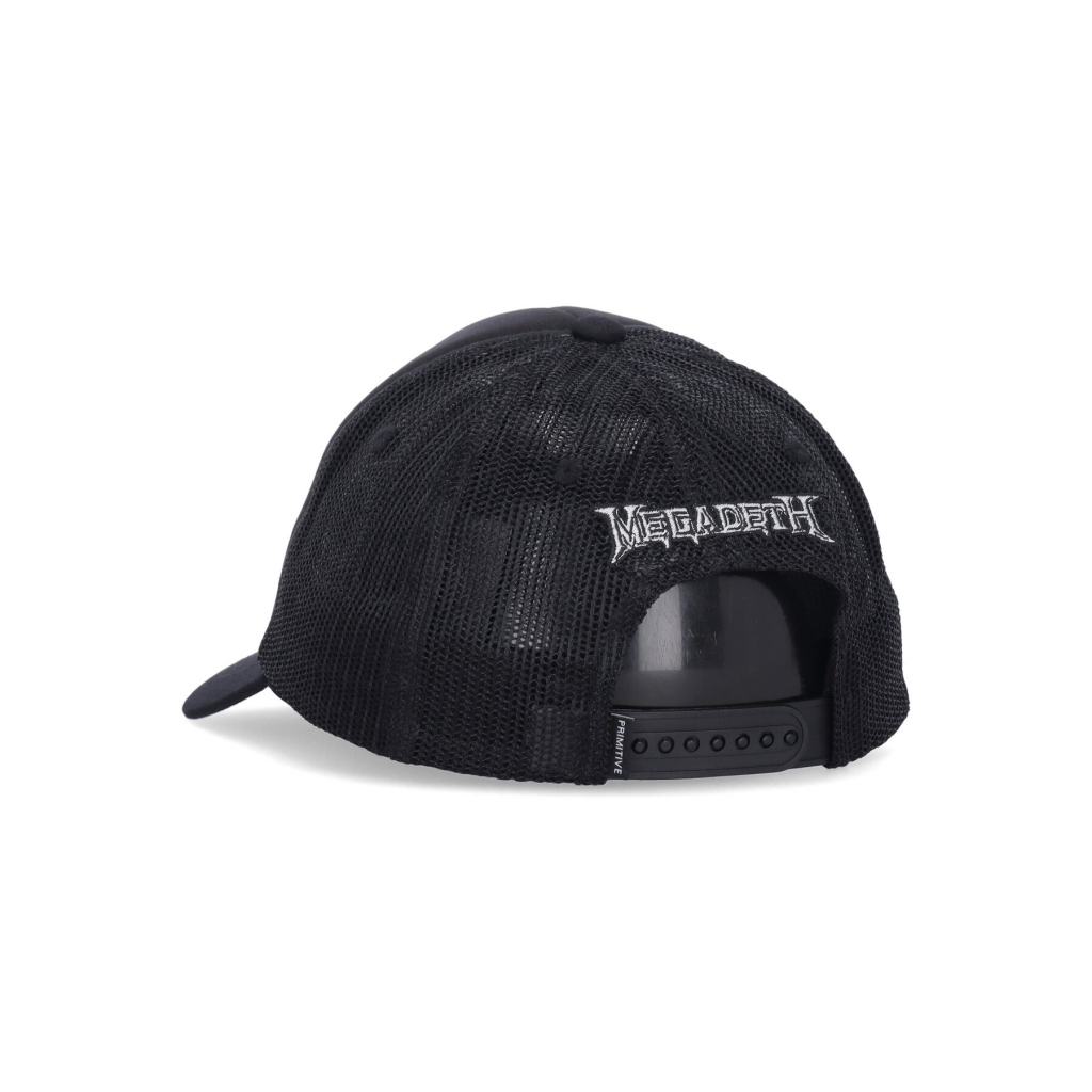 cappellino visiera curva uomo birth trucker x megadeth BLACK