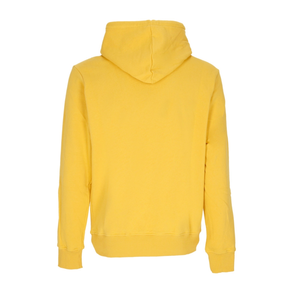 felpa cappuccio uomo logo hoodie CAT YELLOW