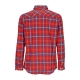 camicia manica lunga uomo herdsman flannel l/s shirt RED