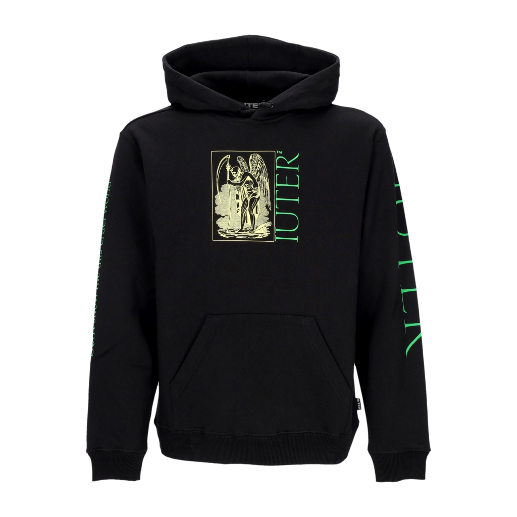 felpa cappuccio uomo cruel world hoodie BLACK