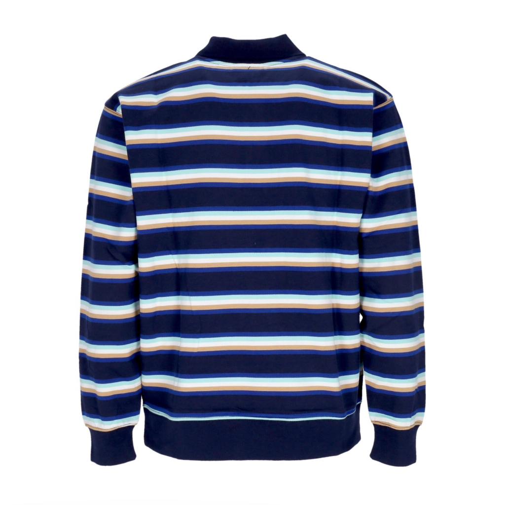 polo manica lunga uomo gino polo l/s sweatshirt ACADEMY NAVY/MULTI