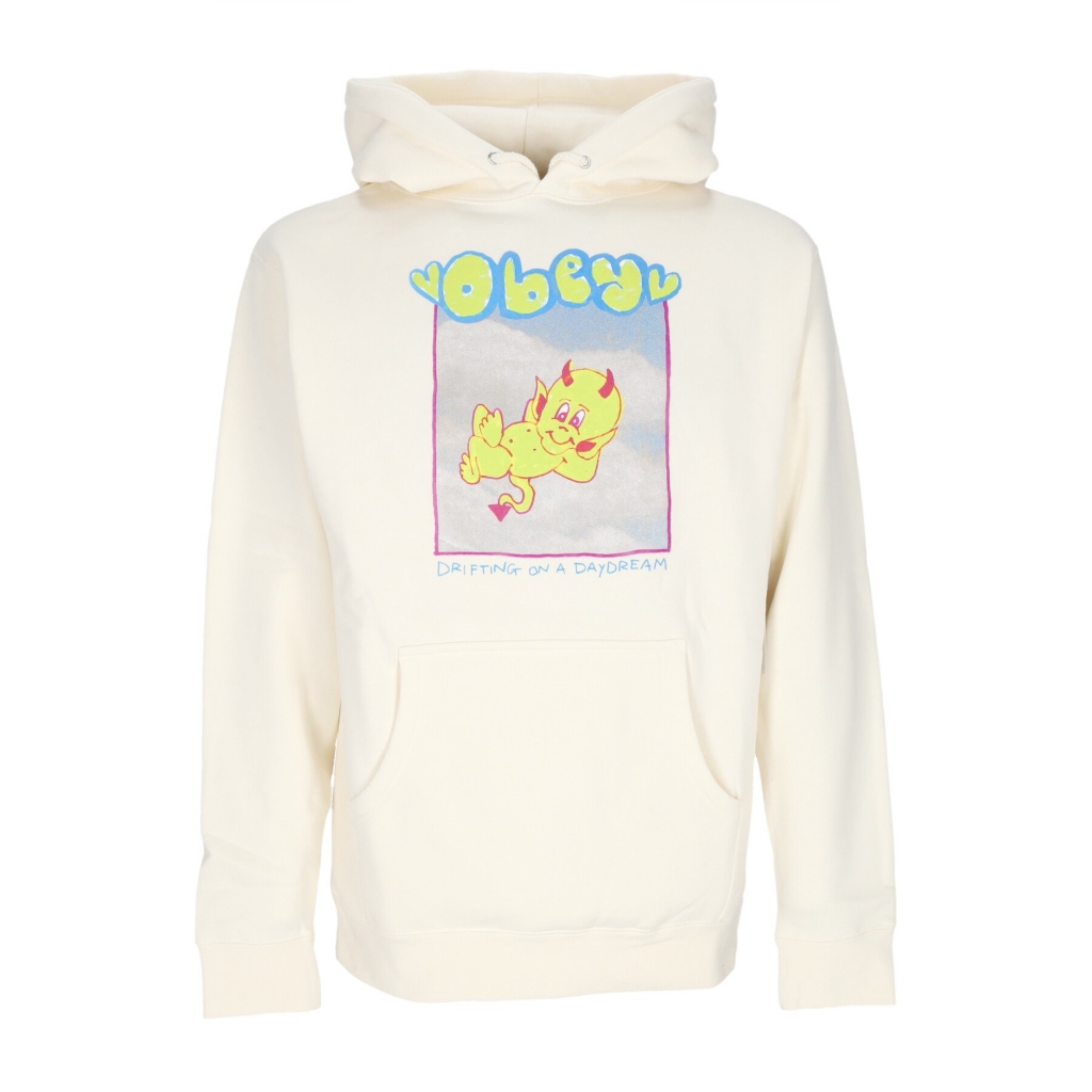 felpa cappuccio donna drifting on a daydream basic hooded fleece BONE