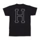 maglietta uomo set h tee BLACK