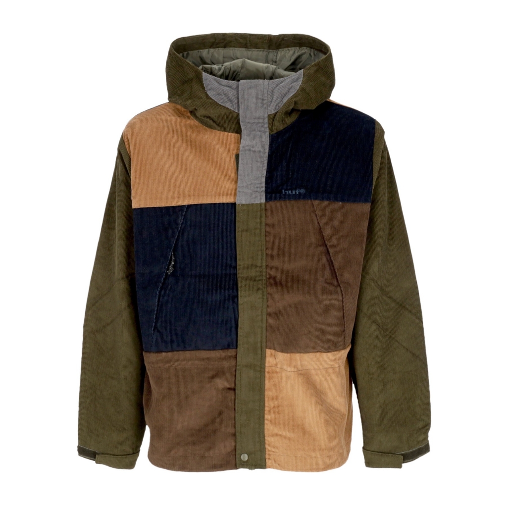 giubbotto uomo contrast cord mountain jacket AVOCADO