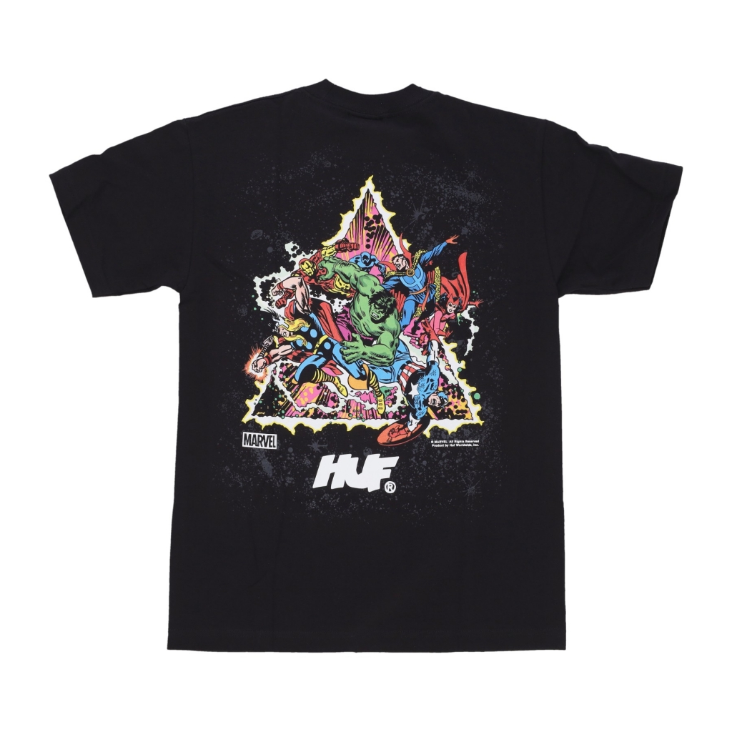 maglietta uomo cosmic assemblage tee x avengers BLACK