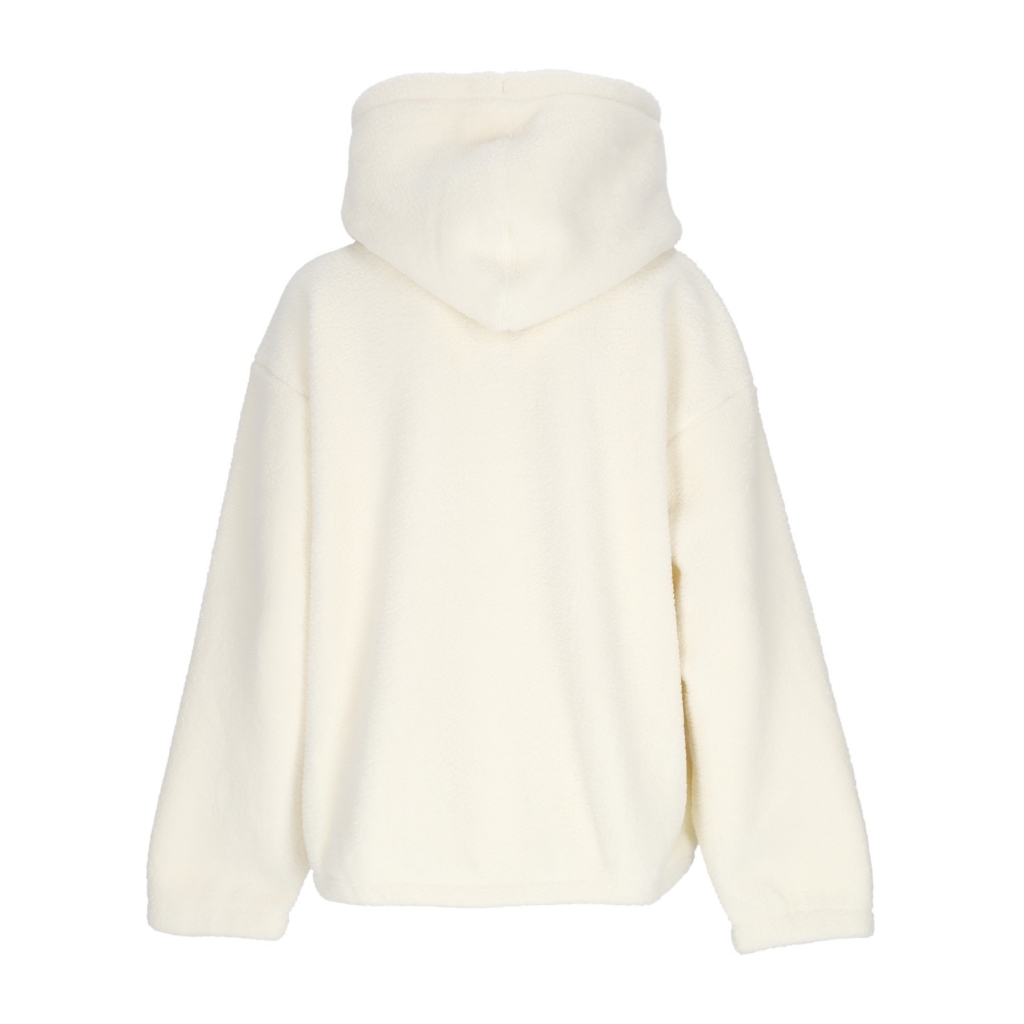 felpa cappuccio donna collegiate hoodie fleece UNBLEACHED