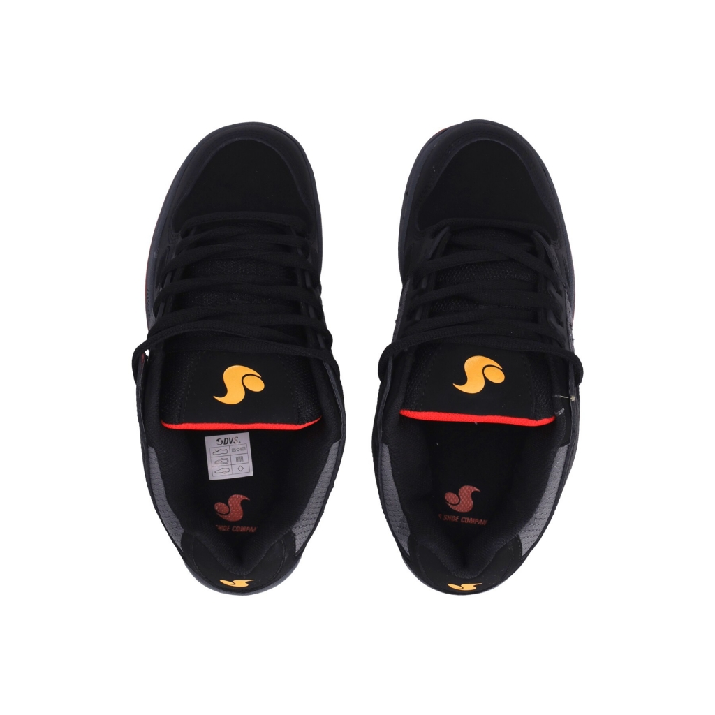 scarpe skate uomo celsius BLACK/FIERY RED/YELLOW/NUBUCK