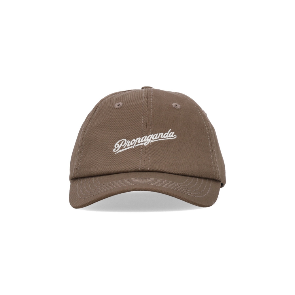 cappellino visiera curva uomo signature dad hat BROWN