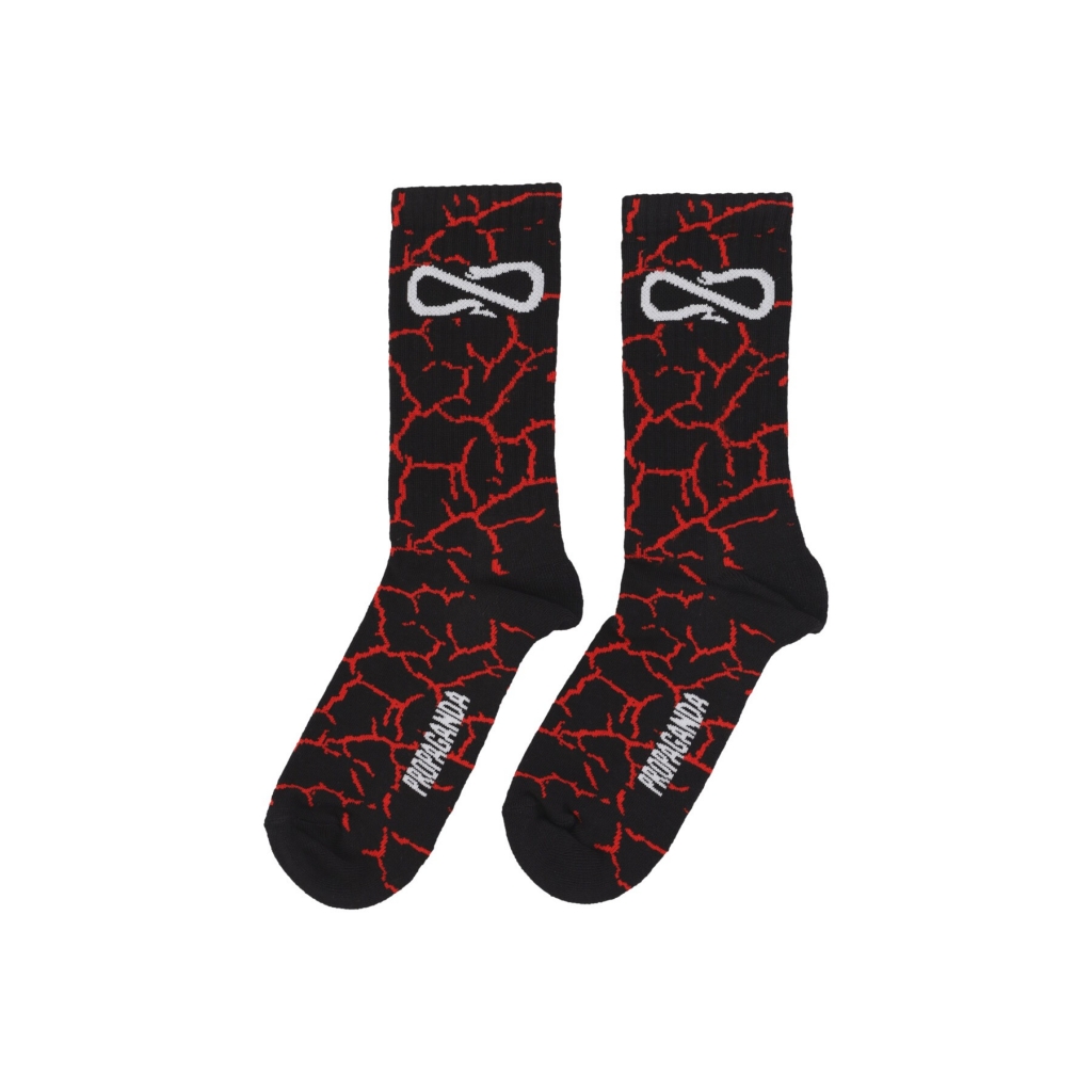 calza media uomo crack socks RED