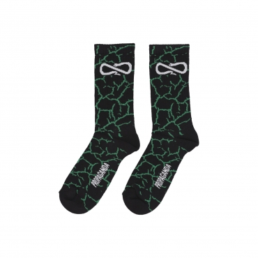 calza media uomo crack socks GREEN