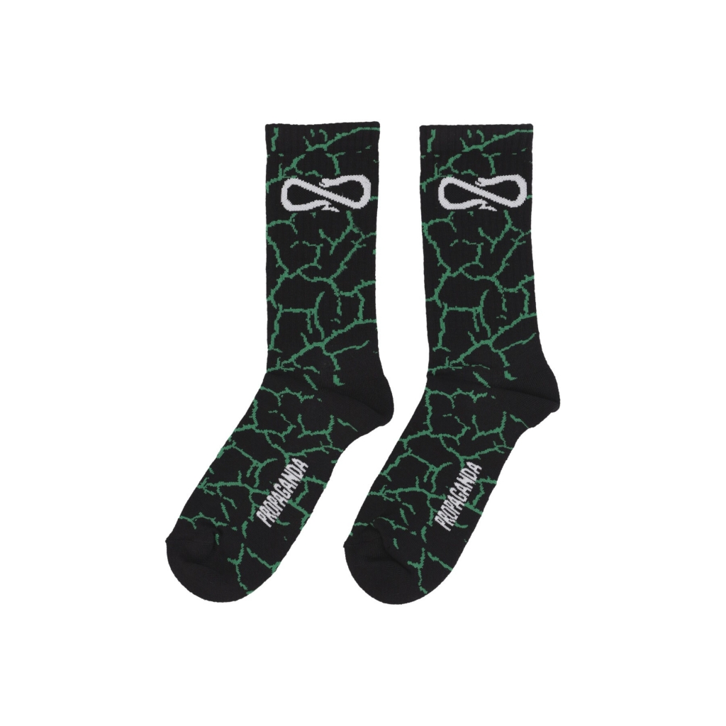 calza media uomo crack socks GREEN