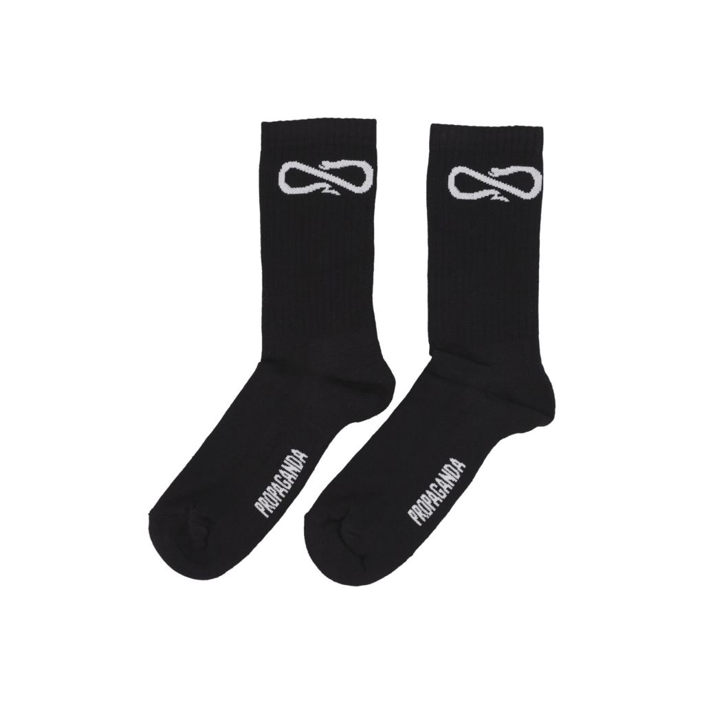 calza media uomo logo socks BLACK