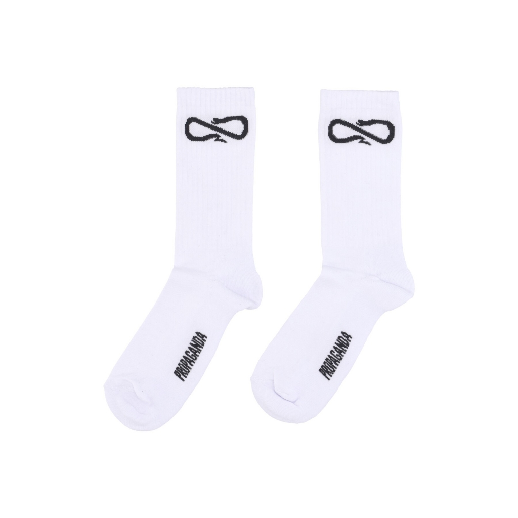 calza media uomo logo socks WHITE