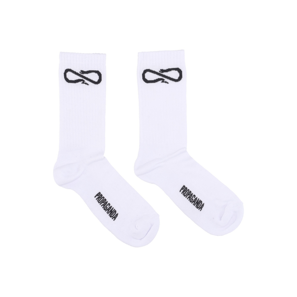 calza media uomo logo socks WHITE