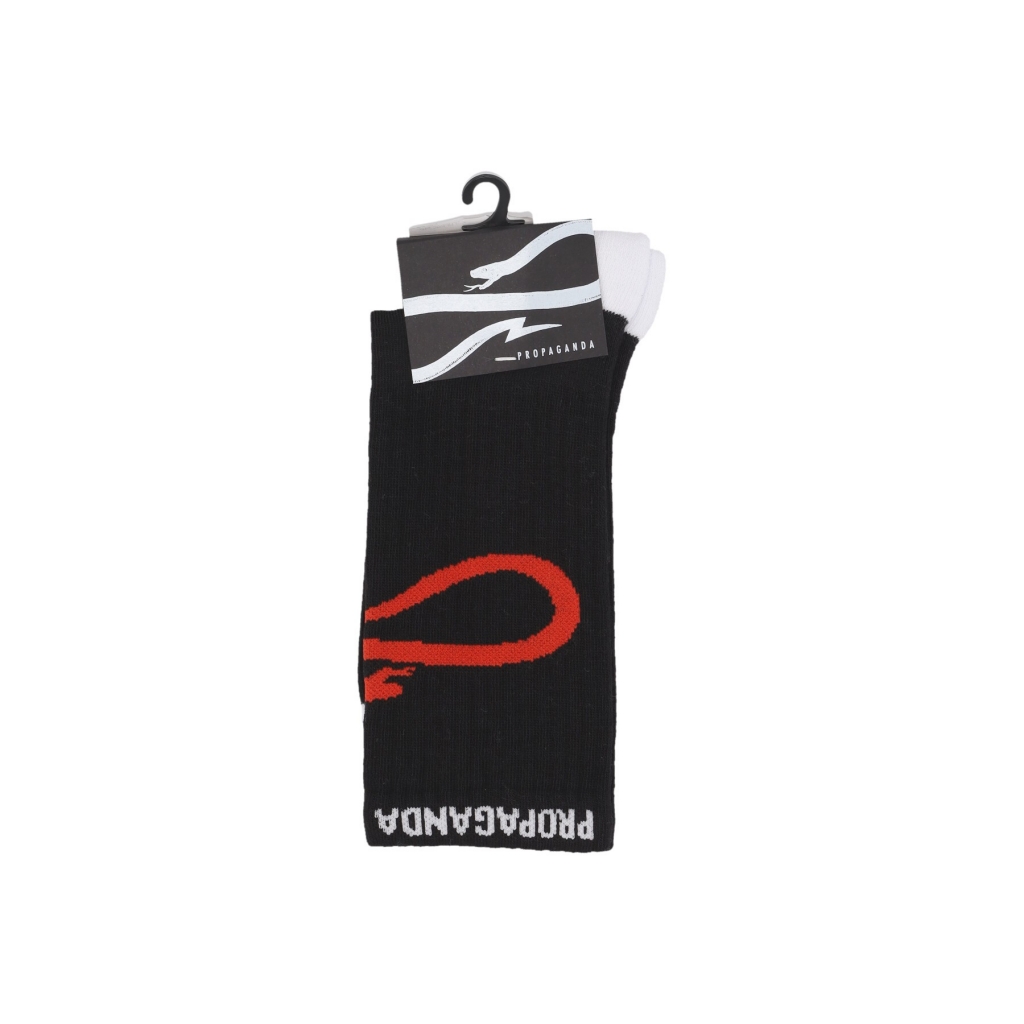 calza media uomo logo spin socks BLACK