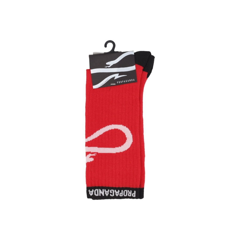 calza media uomo logo spin socks RED