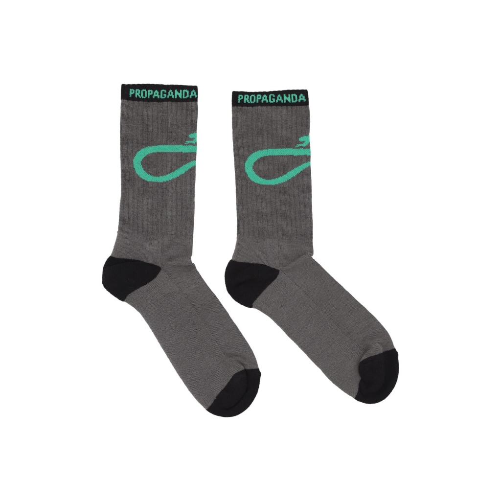 calza media uomo logo spin socks GREY