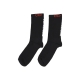 calza media uomo logo vertical socks BLACK