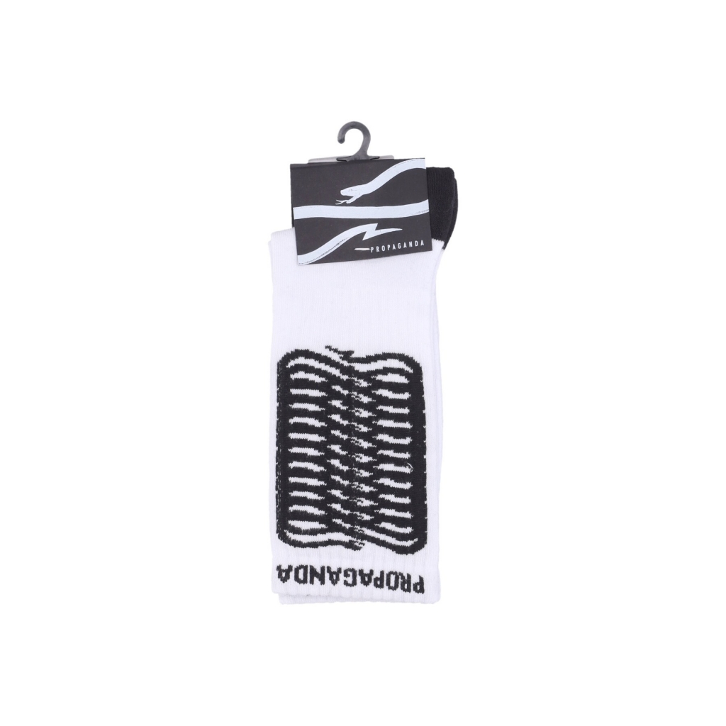 calza media uomo ribs socks WHITE