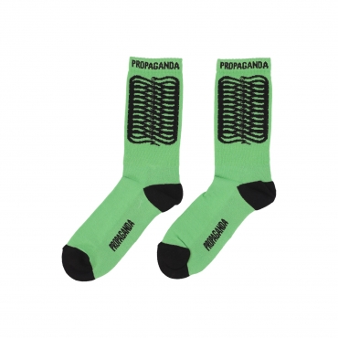 calza media uomo ribs socks GREEN