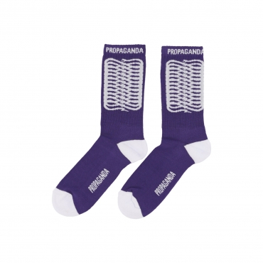 calza media uomo ribs socks VIOLET