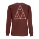 maglietta manica lunga uomo set triple triangle l/s tee EGGPLANT