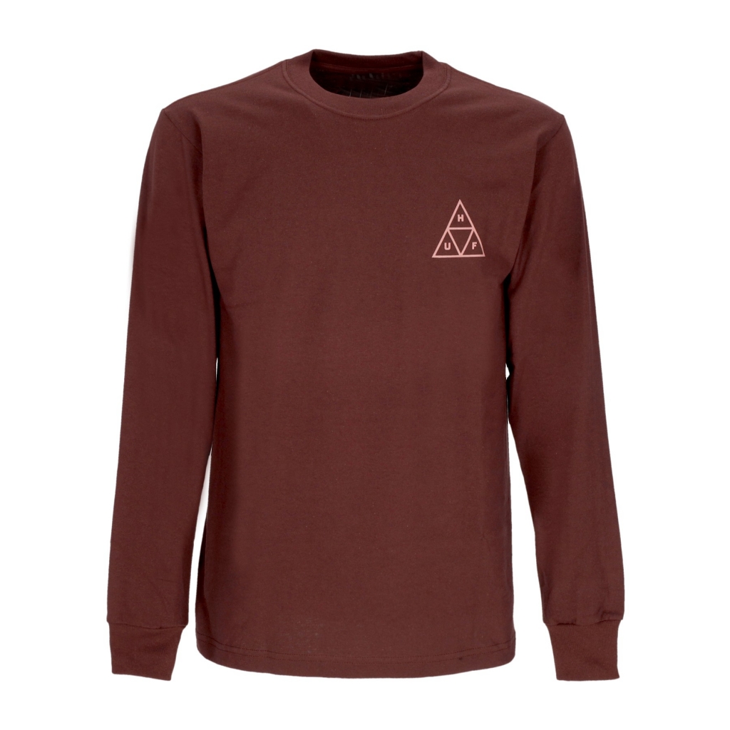 maglietta manica lunga uomo set triple triangle l/s tee EGGPLANT