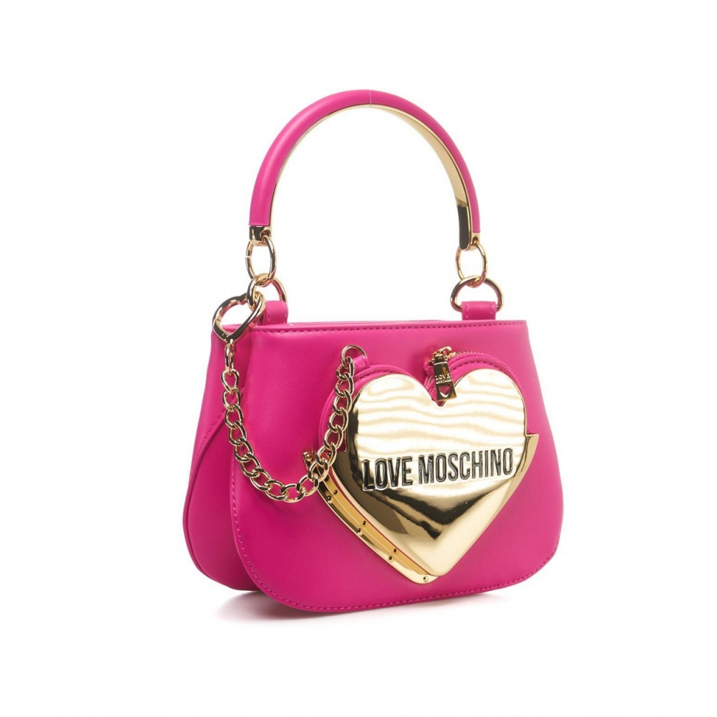 Mini bucket bag con applicazione del logo pink Bowdoo