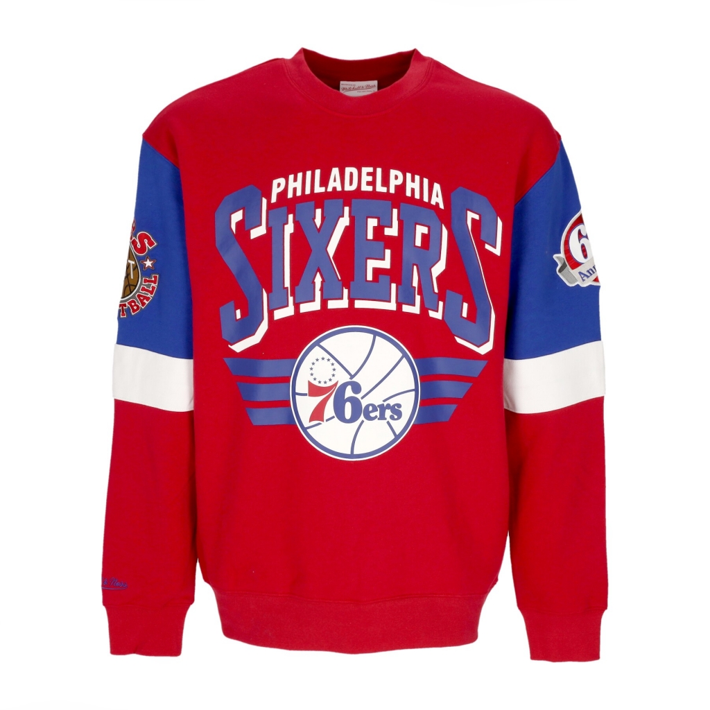 felpa girocollo uomo nba all over crew 30 phi76e ORIGINAL TEAM COLORS