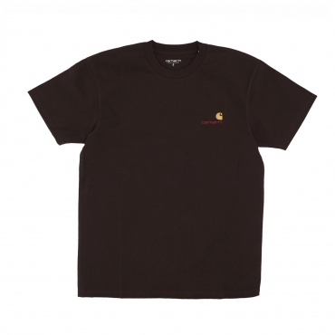 maglietta uomo american script tee TOBACCO