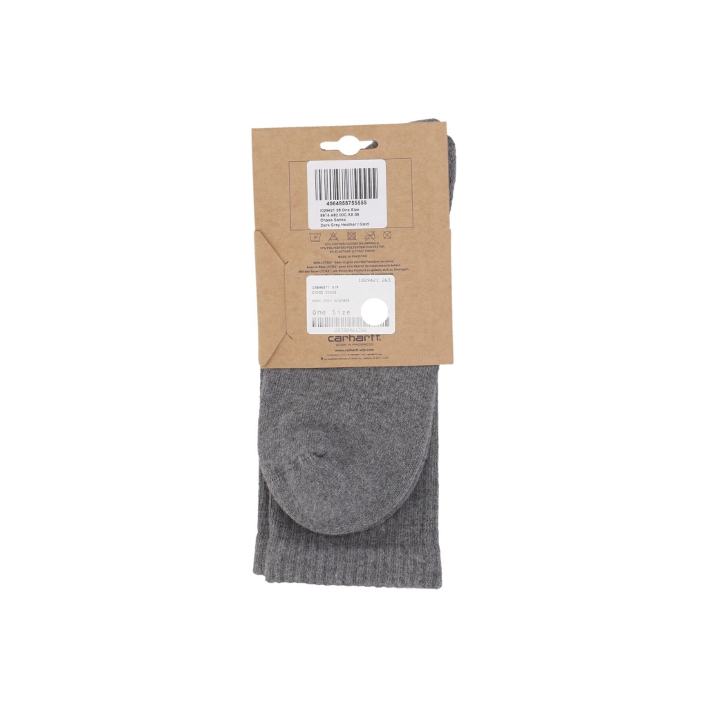 calza media uomo chase socks DARK GREY HEATHER