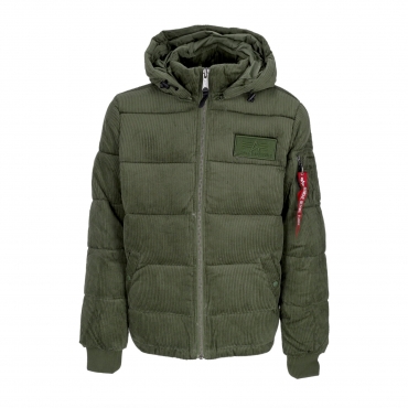 giubbotto uomo puffer cord SAGE GREEN