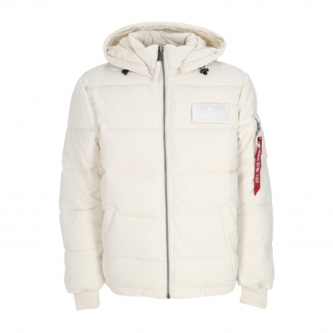 giubbotto uomo puffer cord JET STREAM WHITE