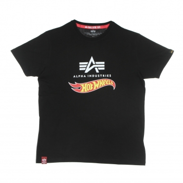 maglietta uomo hot wheels flag tee BLACK