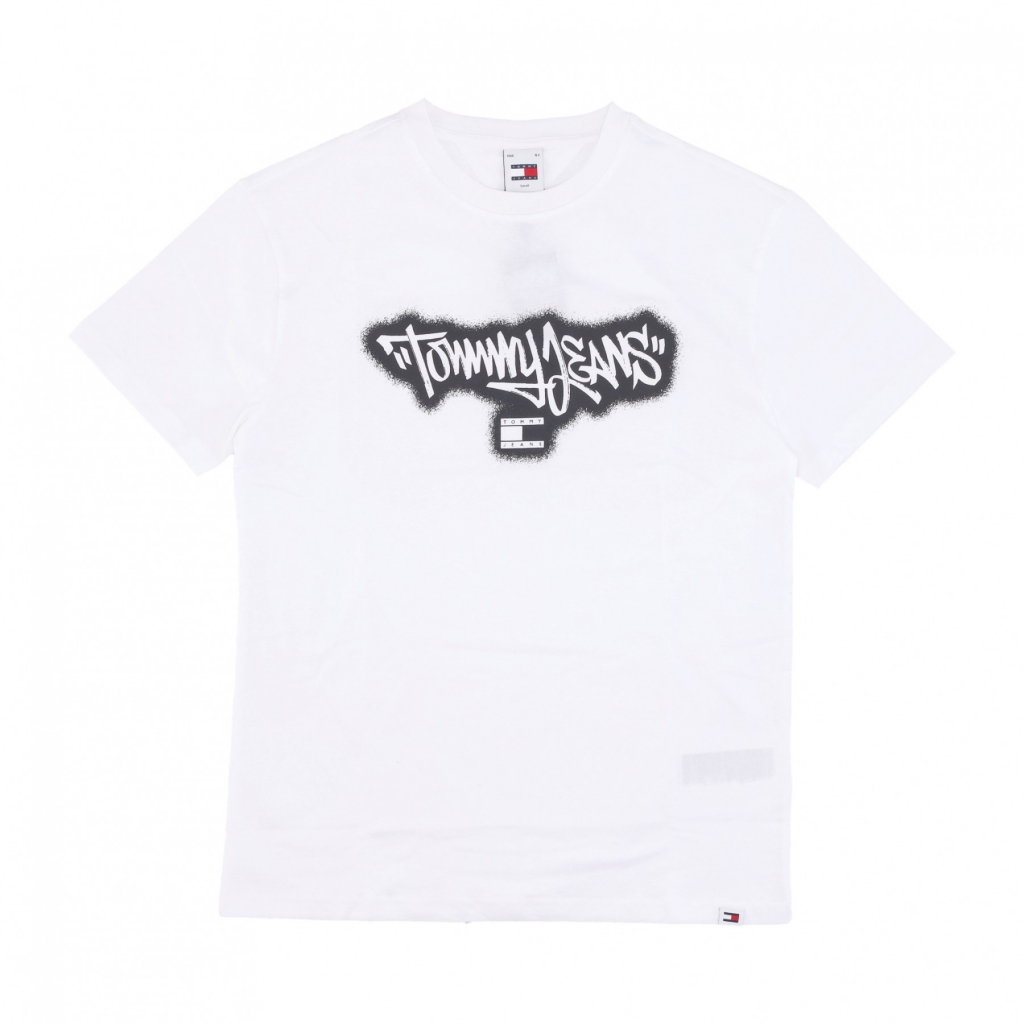 maglietta uomo regular tj spray tee WHITE