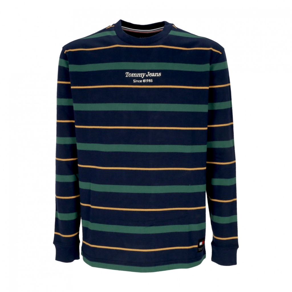 maglietta manica lunga uomo regular stripe l/s tee DARK NIGHT NAVY