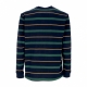 maglietta manica lunga uomo regular stripe l/s tee DARK NIGHT NAVY