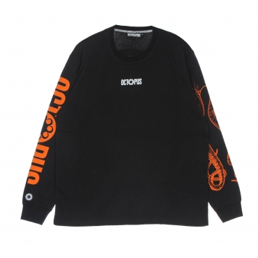 maglietta manica lunga uomo logo l/s tee BLACK