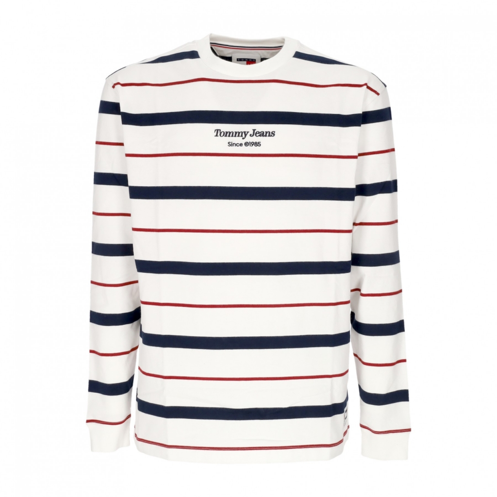 maglietta manica lunga uomo regular stripe l/s tee WHITE/MULTI