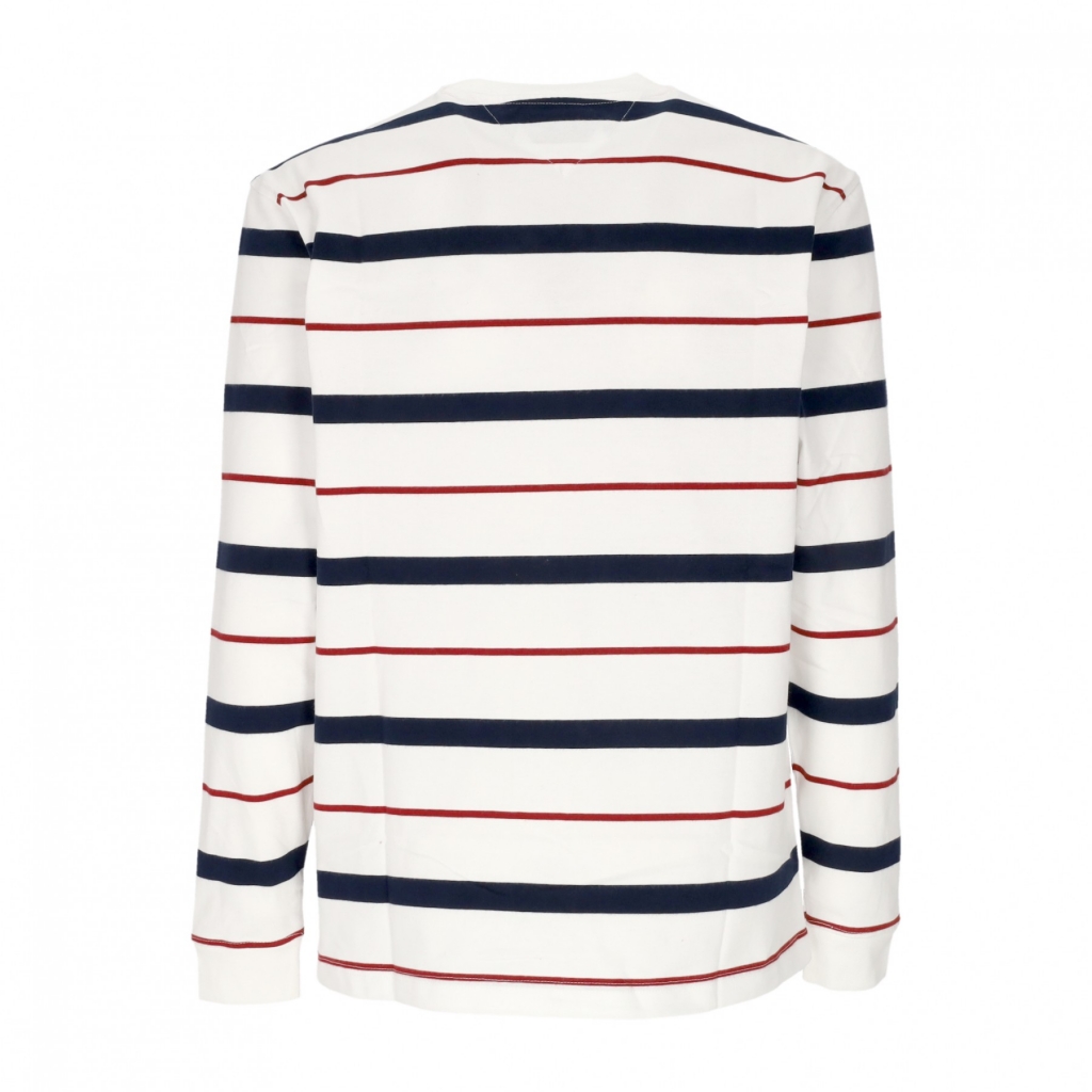 maglietta manica lunga uomo regular stripe l/s tee WHITE/MULTI