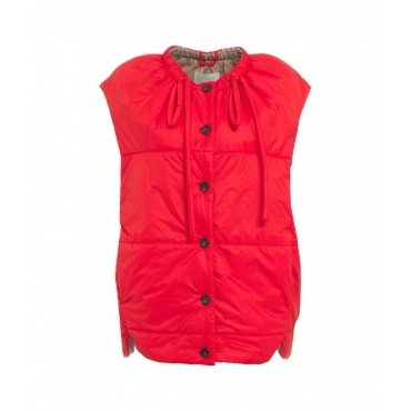 Gilet trapuntato rosso