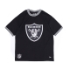 maglietta uomo nfl team logo oversized mesh tee lasrai BLACK