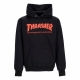 felpa cappuccio uomo skatemag hood BLACK/RED